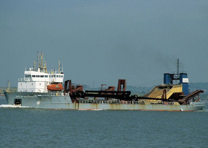 Photograph of the vessel  City of Westminster pictured on the River Thames on 16th May 1998