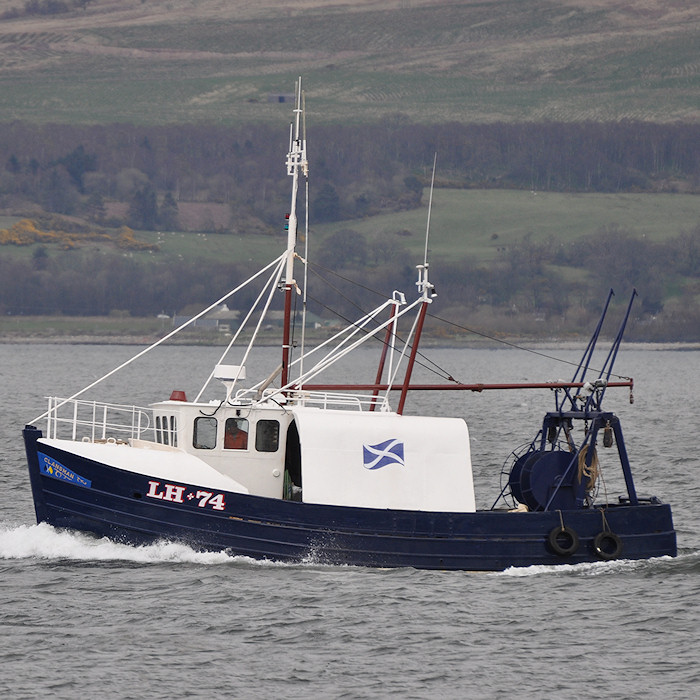 Photograph of the vessel fv Clansman pictured passing Greenock on 6th April 2012