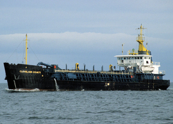 Photograph of the vessel  Cleveland County pictured on the River Tees on 4th October 1997