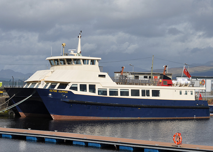 Photograph of the vessel  Clyde Clipper pictured in Victoria Harbour, Greenock on 24th September 2011
