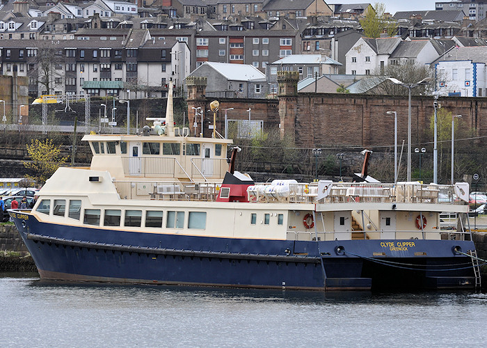 Photograph of the vessel  Clyde Clipper pictured in Victoria Harbour, Greenock on 6th April 2012