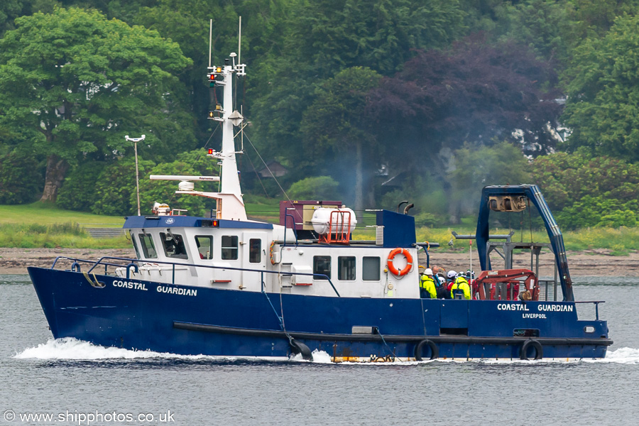 Photograph of the vessel  Coastal Guardian pictured in Holy Loch on 21st June 2024
