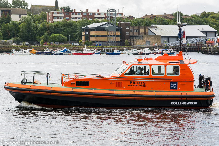 Photograph of the vessel pv Collingwood pictured at North Shields on 6th September 2019