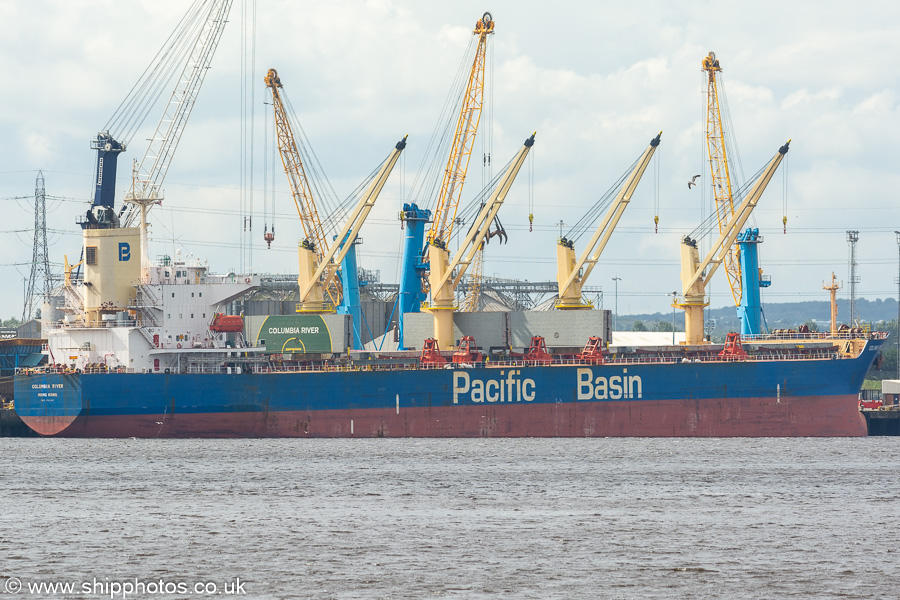 Photograph of the vessel  Columbia River pictured at Riverside Quay, South Shields on 29th August 2023