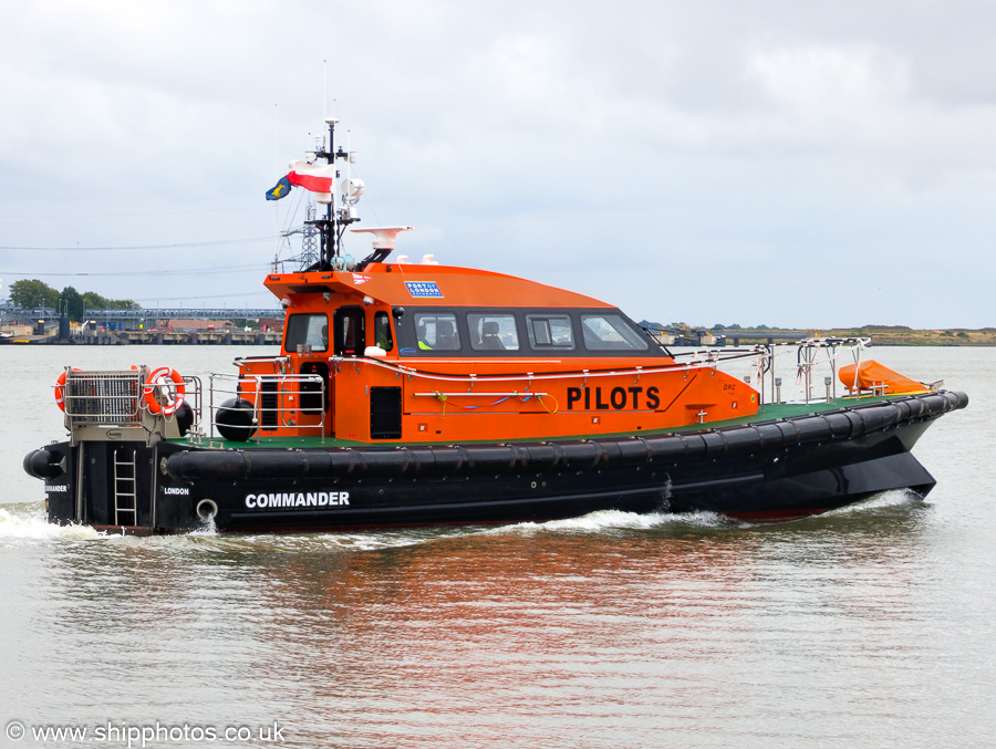 Photograph of the vessel pv Commander pictured at Gravesend on 20th July 2025