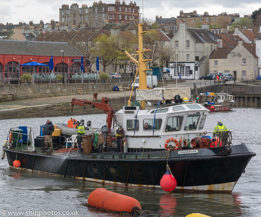 Photograph of the vessel rv Conserver pictured at Newhaven, Leith on 14th April 2017