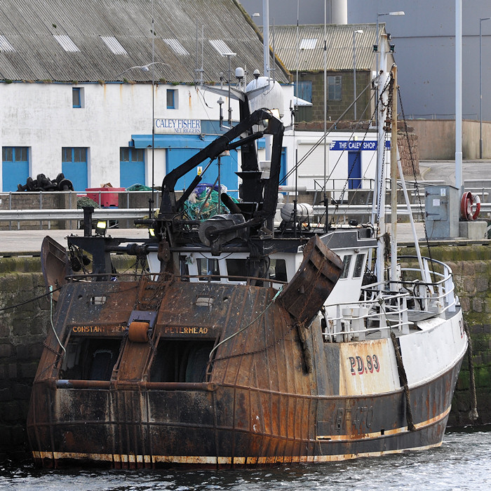 Photograph of the vessel fv Constant Friend pictured at Peterhead on 15th April 2012