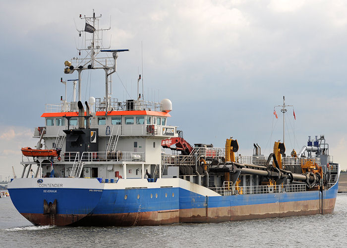 Photograph of the vessel  Contender pictured passing North Shields on 26th May 2013