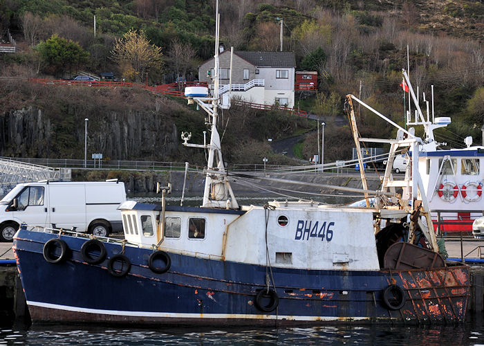 Photograph of the vessel fv Coquet Light II pictured at Mallaig on 10th April 2012