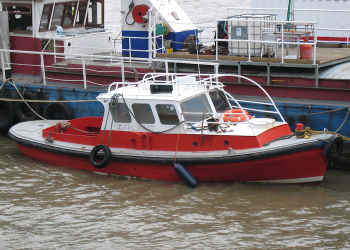 Photograph of the vessel  Cormorant pictured in London on 24th October 2009