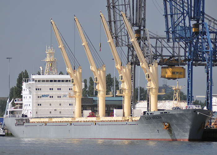 Photograph of the vessel  Cornelia pictured in Vulcaanhaven, Rotterdam on 26th June 2011