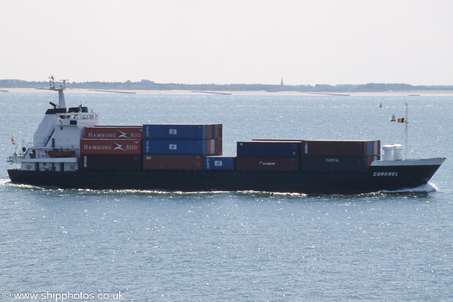 Photograph of the vessel  Coronel pictured on the Westerschelde passing Vlissingen on 19th June 2002