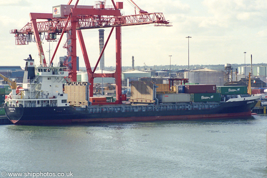 Photograph of the vessel  Corvette pictured at Dublin on 15th August 2002
