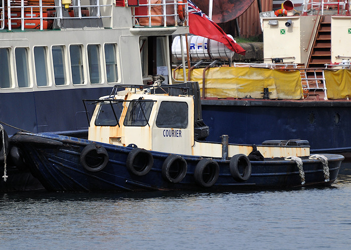 Photograph of the vessel  Courier pictured in Victoria Harbour, Greenock on 6th April 2012