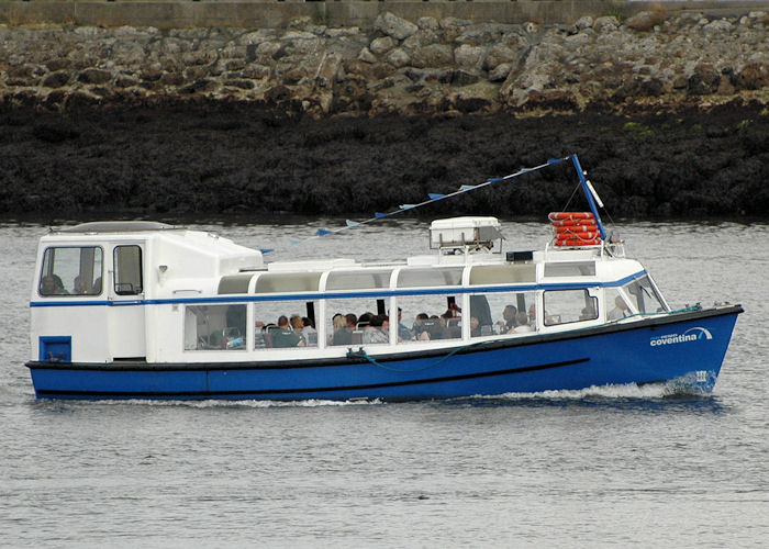 Photograph of the vessel  Coventina pictured passing North Shields on 6th August 2010