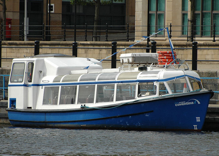 Photograph of the vessel  Coventina pictured at Newcastle-upon-Tyne on 8th August 2010