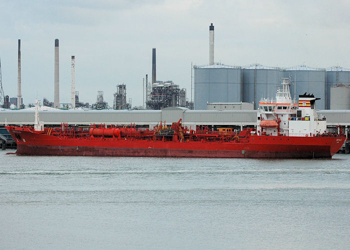 Photograph of the vessel  Cristallo pictured arriving at the 1e Petroleumhaven, Rotterdam on 20th June 2010