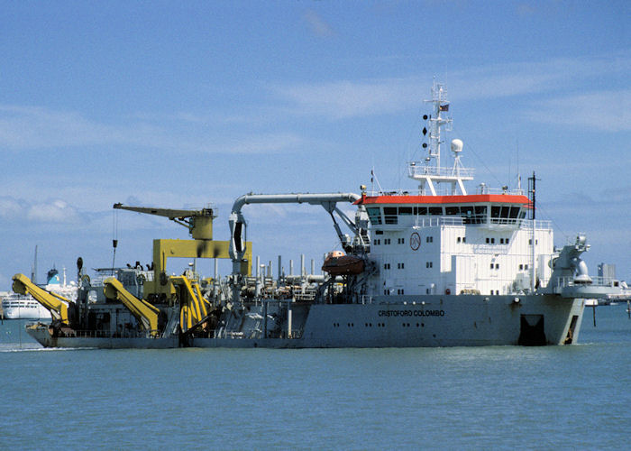 Photograph of the vessel  Cristoforo Colombo pictured at Southampton on 13th July 1997