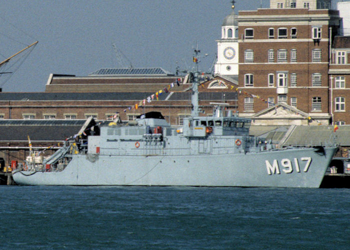 Photograph of the vessel BNS Crocus pictured in Portsmouth Naval Base on 8th May 1996
