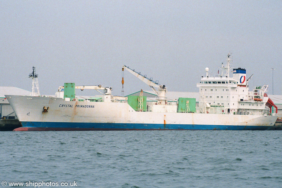 Photograph of the vessel  Crystal Primadonna pictured at Southampton on 29th August 2001