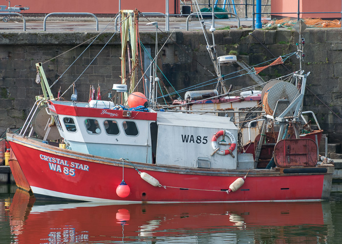 Photograph of the vessel fv Crystal Star pictured at Whitehaven on 22nd March 2014