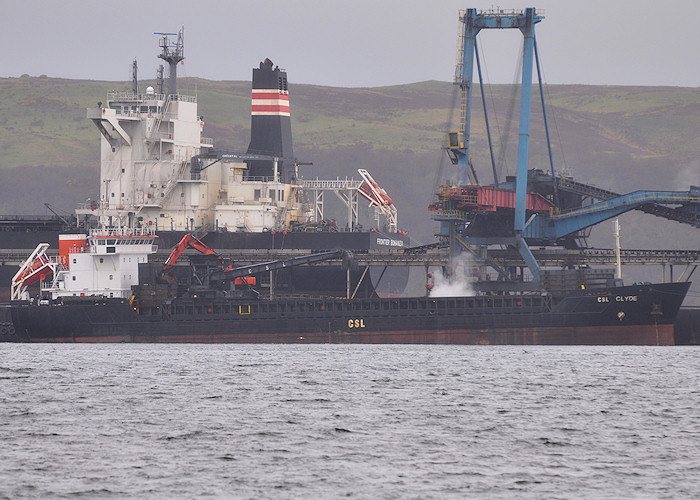 Photograph of the vessel  CSL Clyde pictured at Hunterston on 6th April 2012