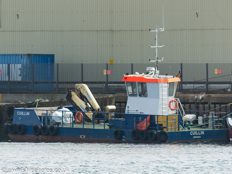 Photograph of the vessel  Cuillin pictured at Scalloway on 14th May 2022