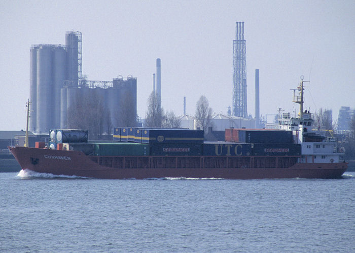 Photograph of the vessel  Cuxhaven pictured on the Nieuwe Maas at Rotterdam on 14th April 1996
