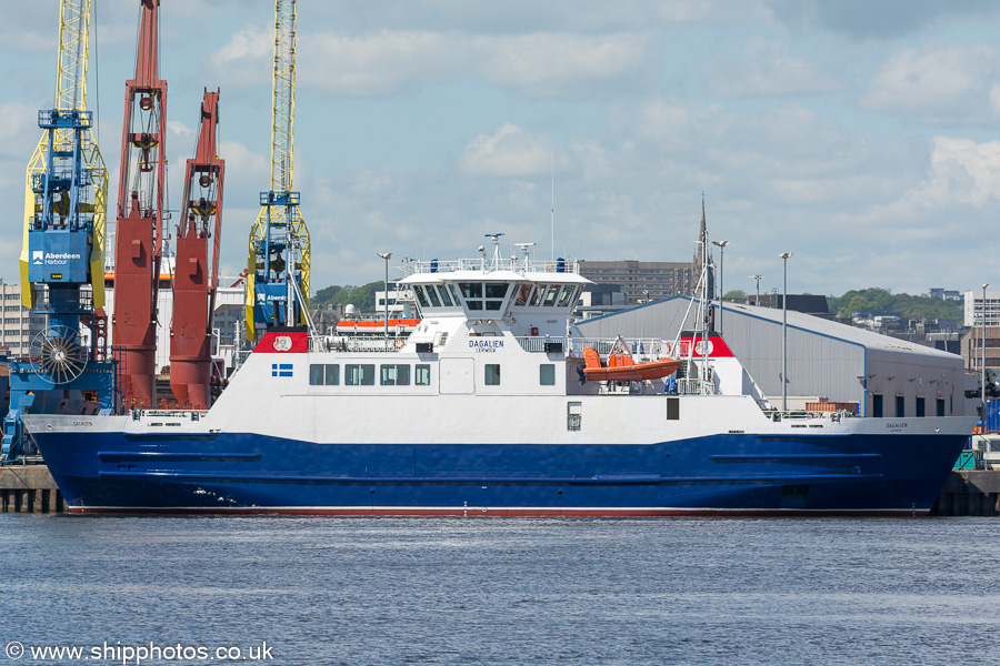 Photograph of the vessel  Dagalien pictured at Aberdeen on 29th May 2019