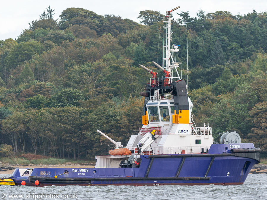 Dalmeny pictured at Hound Point on 10th October 2021