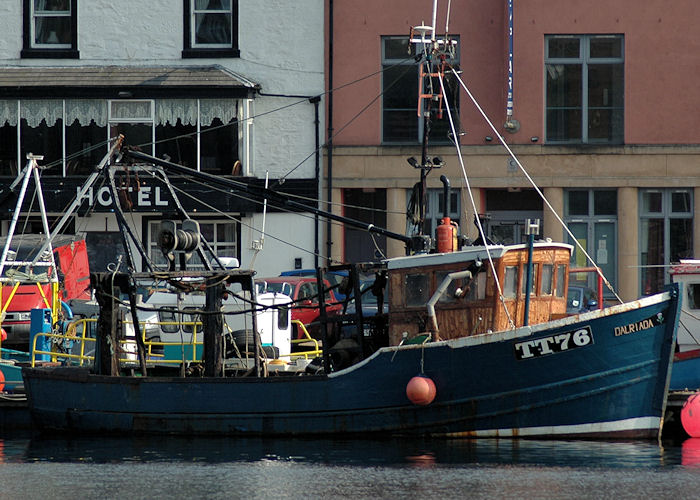 Photograph of the vessel fv Dalriada pictured at Tarbert, Loch Fyne on 22nd April 2011