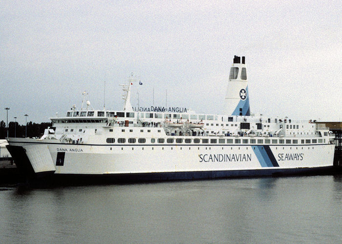 Photograph of the vessel  Dana Anglia pictured at Parkeston Quay, Harwich on 26th May 1998