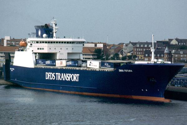 Photograph of the vessel  Dana Futura pictured in Esbjerg on 29th May 1998