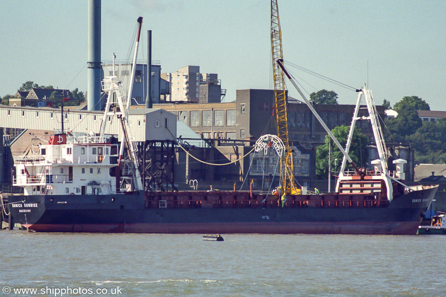 Photograph of the vessel  Danica Sunrise pictured at Northfleet on 1st September 2001