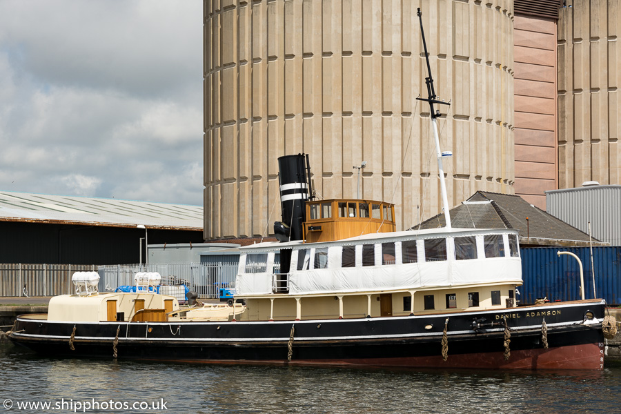 Photograph of the vessel  Daniel Adamson pictured in Sandon Half Tide Dock, Liverpool on 25th June 2016