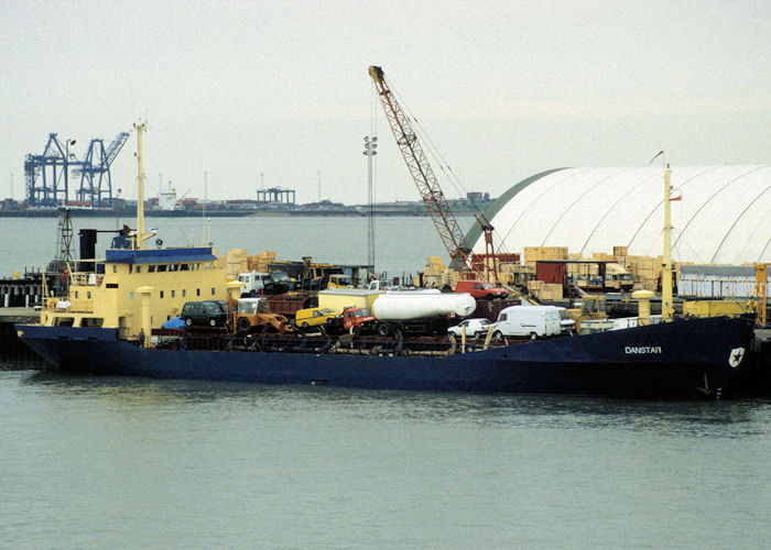 Photograph of the vessel  Danstar pictured at Navyard Wharf, Harwich on 26th May 1998
