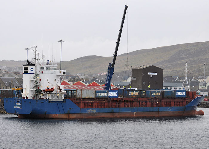 Photograph of the vessel  Daroja pictured at Lerwick on 12th May 2013