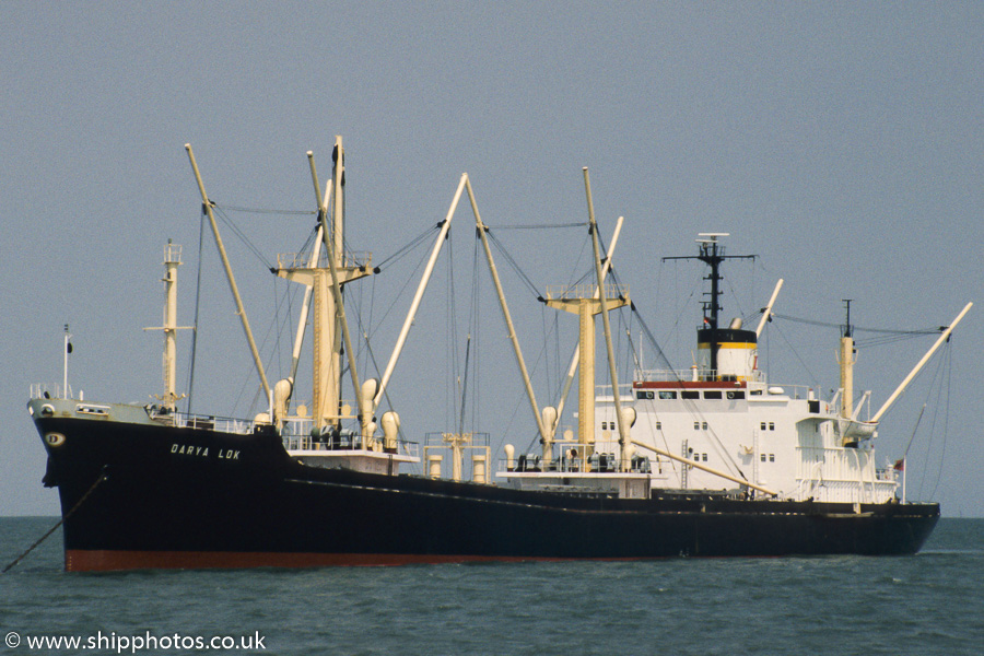 Photograph of the vessel  Darya Lok pictured in the Thames Estuary on 17th June 1989