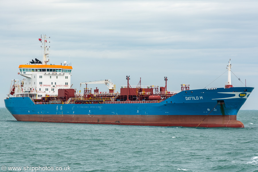Photograph of the vessel  Dattilo M pictured at anchor in the Solent on 15th July 2024