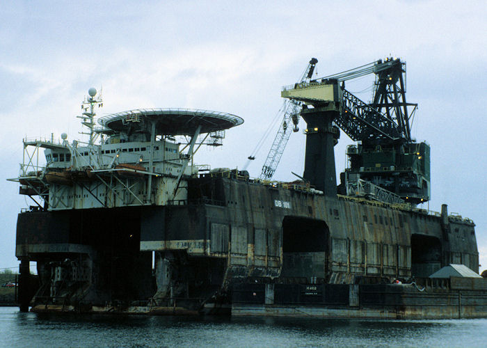 Photograph of the vessel  DB 101 pictured in Botlek, Rotterdam on 20th April 1997