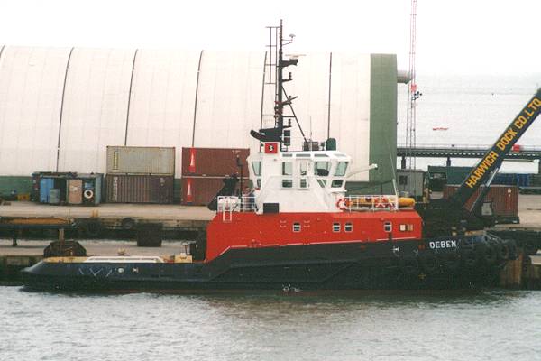 Photograph of the vessel  Deben pictured at Harwich on 26th August 1995