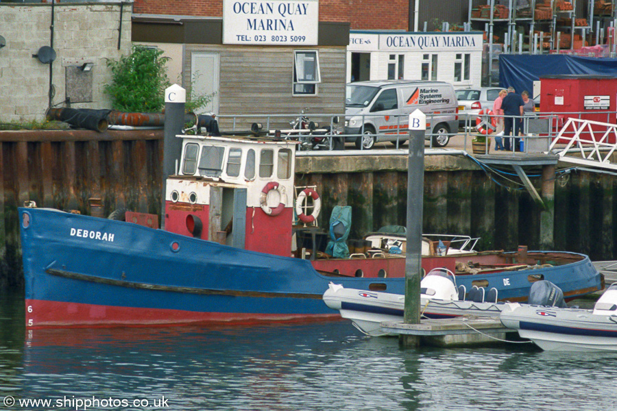 Photograph of the vessel  Deborah pictured at Southampton on 5th July 2003