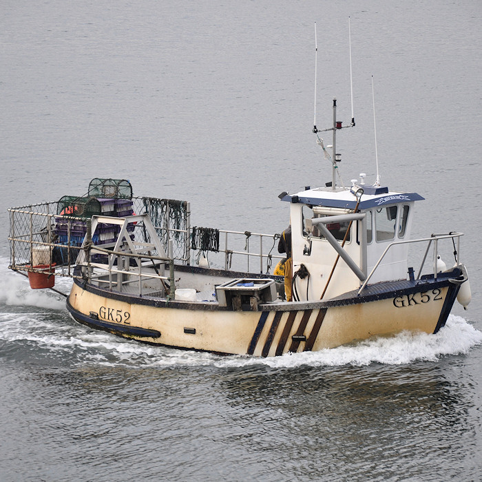 Photograph of the vessel fv Deep Sea One pictured entering James Watt Dock, Greenock on 30th March 2013