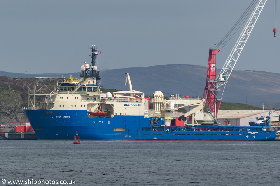 Photograph of the vessel  Deep Vision pictured at Lerwick on 20th May 2015
