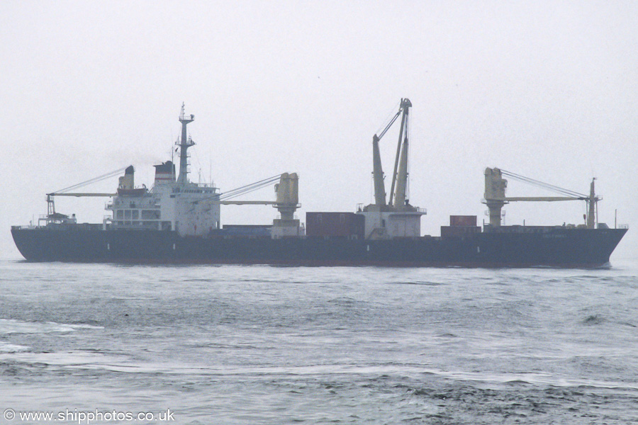 Photograph of the vessel  Delfinaki pictured on the Westerschelde passing Vlissingen on 19th June 2002