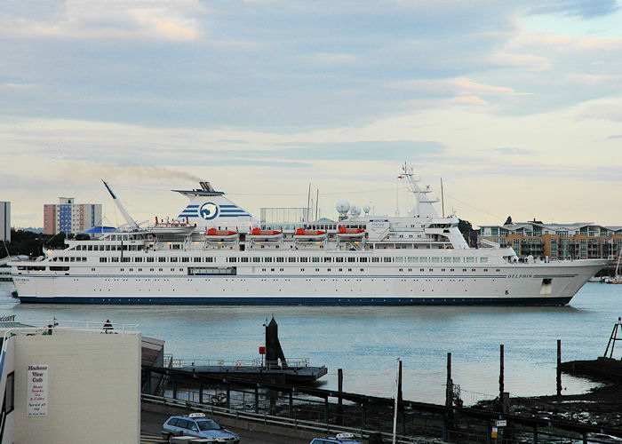 Photograph of the vessel  Delphin pictured arriving in Portsmouth Harbour on 13th August 2010
