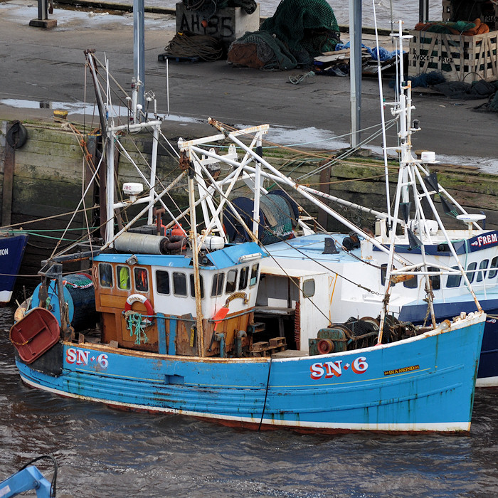 Photograph of the vessel fv Diamond pictured at the Fish Quay, North Shields on 31st December 2012