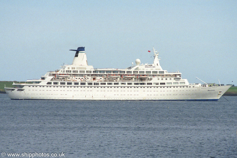 Discovery pictured at Kirkwall on 10th May 2003