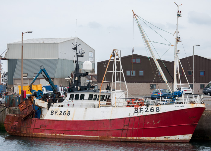 Photograph of the vessel fv Discovery pictured at Macduff on 5th May 2014