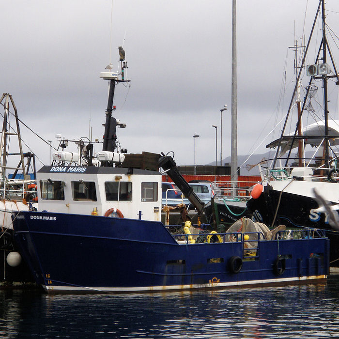  Dona Maris pictured at Mallaig on 9th April 2012